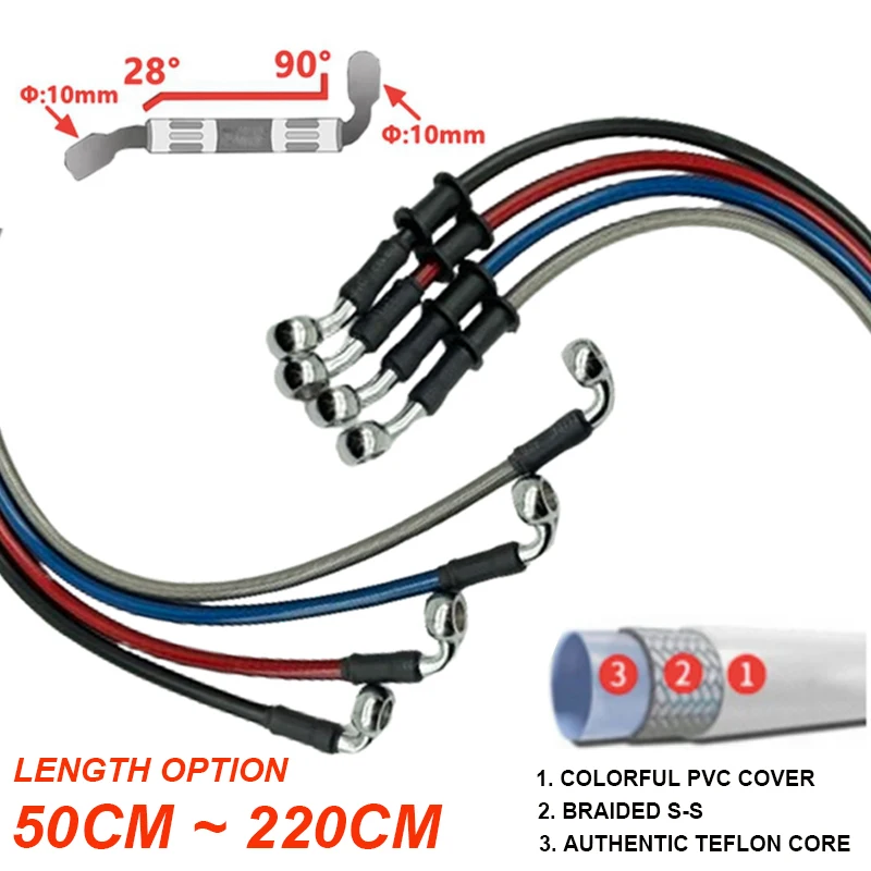2x Mangueira de Freio Hidráuli - Motorcycle Brake Cable avaliação e preço
